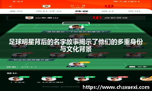 足球明星背后的名字故事揭示了他们的多重身份与文化背景